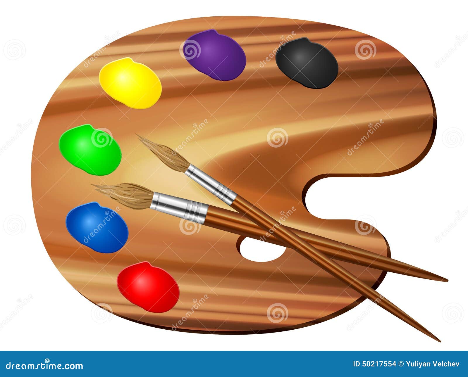paint palette and brush