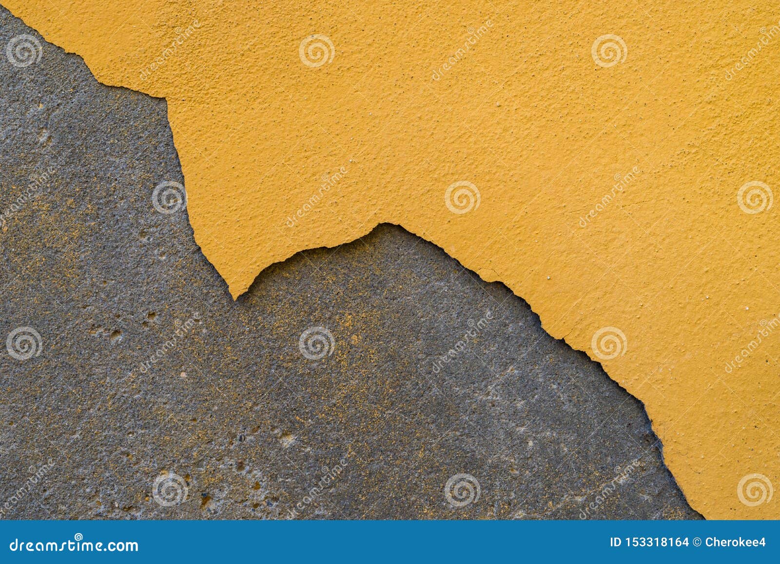 Paint Peeling Off the Plastered Wall. the Building Needs Repair