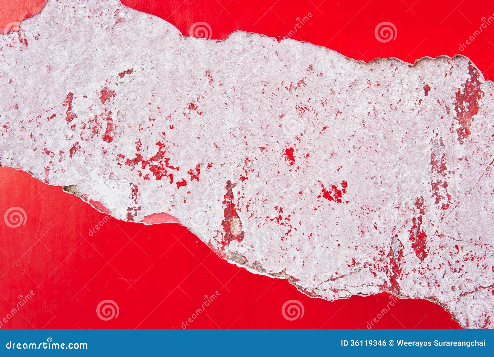 Paint Peeling Off the Surface of the Plaster. Stock Photo Image of