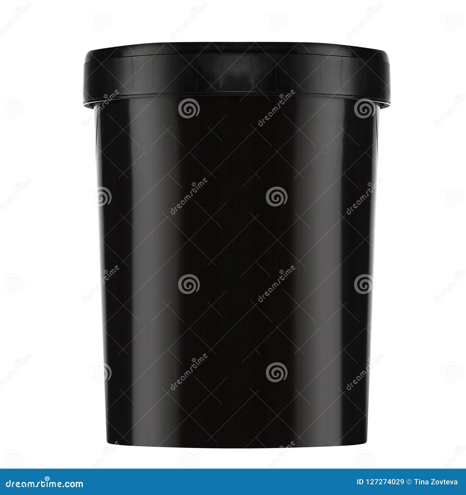 Paint Plastic Bucket Container Stock Image Image of putty, ingredient