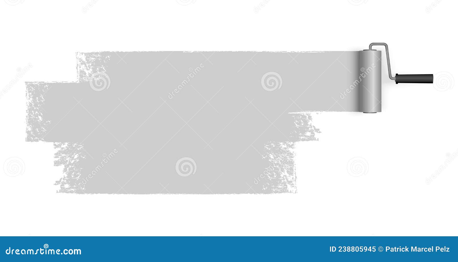 Paint Roller Concept with Marking Stock Vector Illustration of
