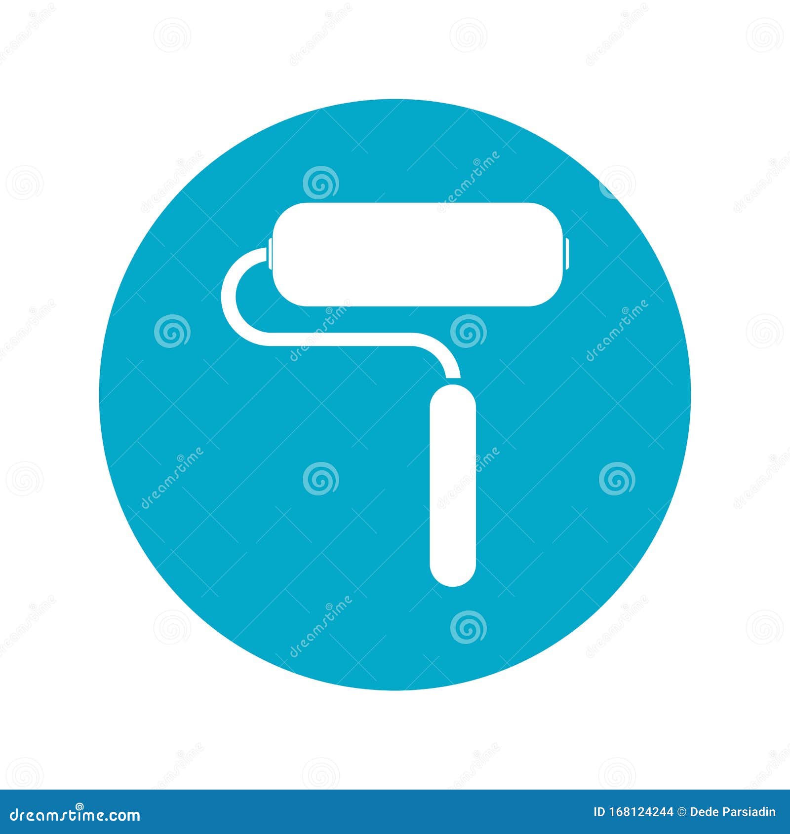 Paint Roller Icon Vector Illustration Design Template Stock Vector Illustration of object