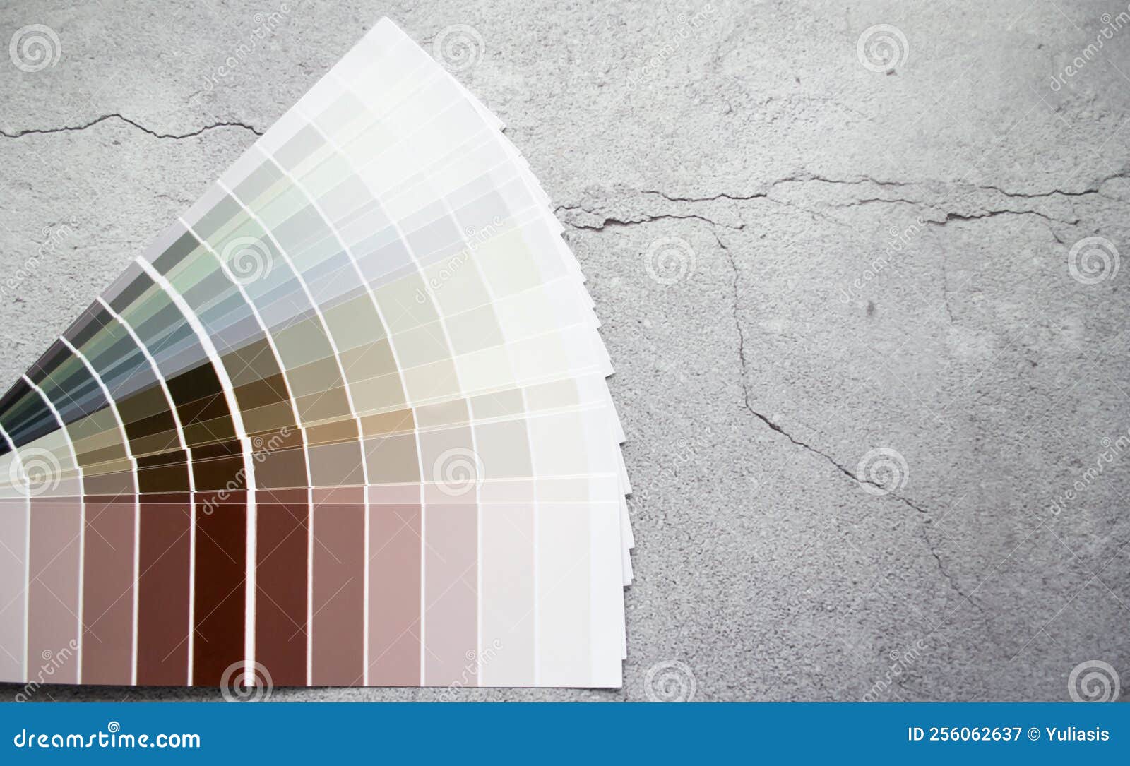 Paint Samples Earth Tone Colors Swatch for Interior Design. Abstract