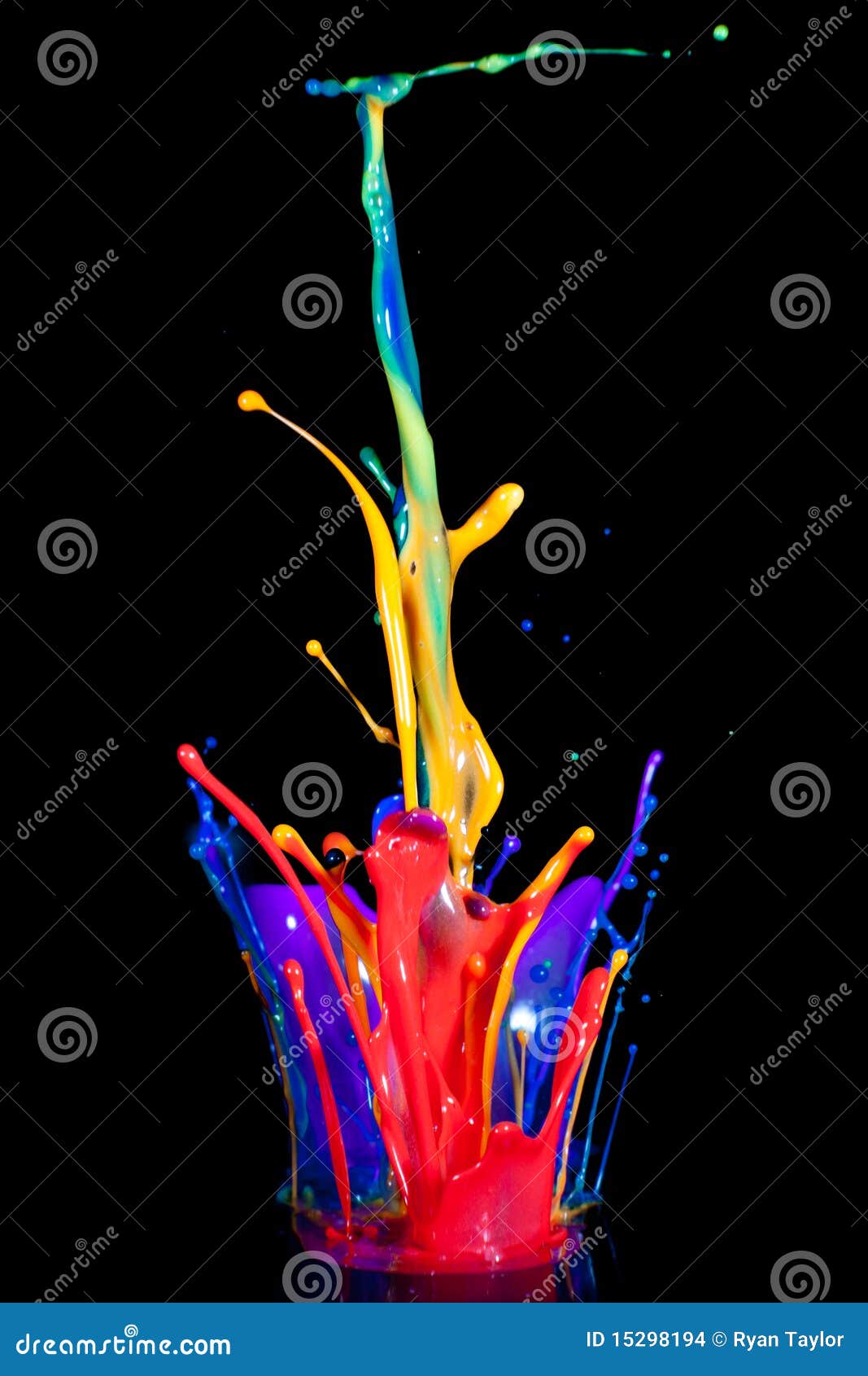 Paint on a Speaker stock photo. Image of drops, rainbow 15298194