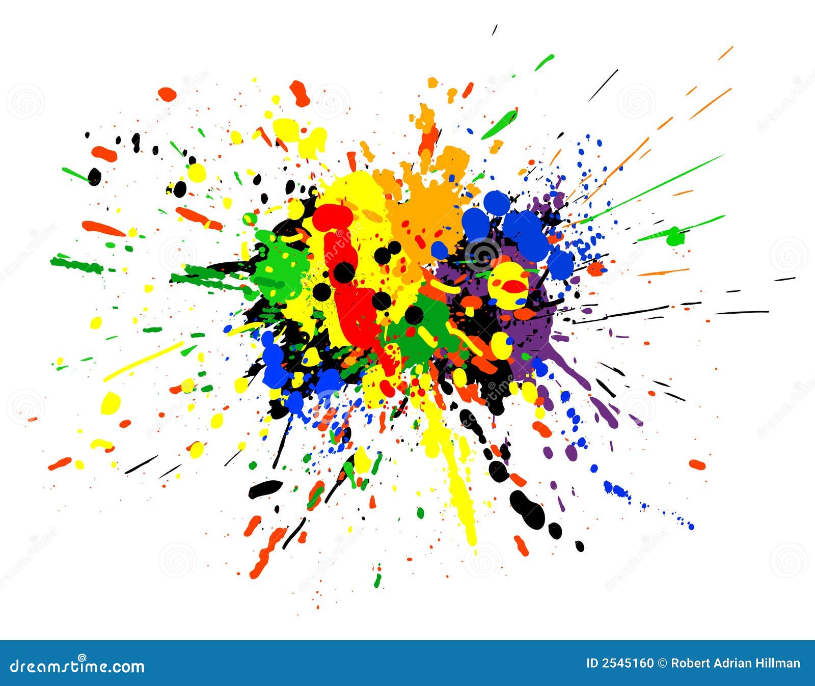 Paint Spill Stock Photo - Image: 2545160