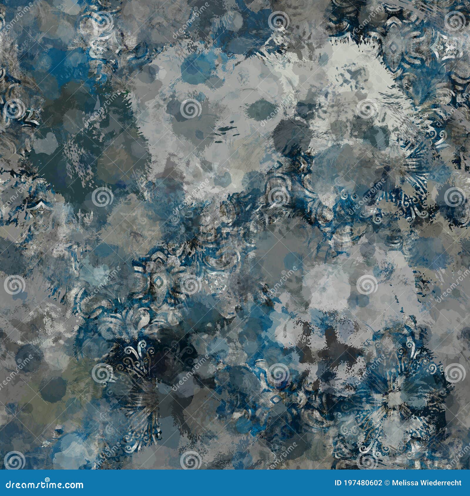 paint splat funky splatter mess seamless pattern