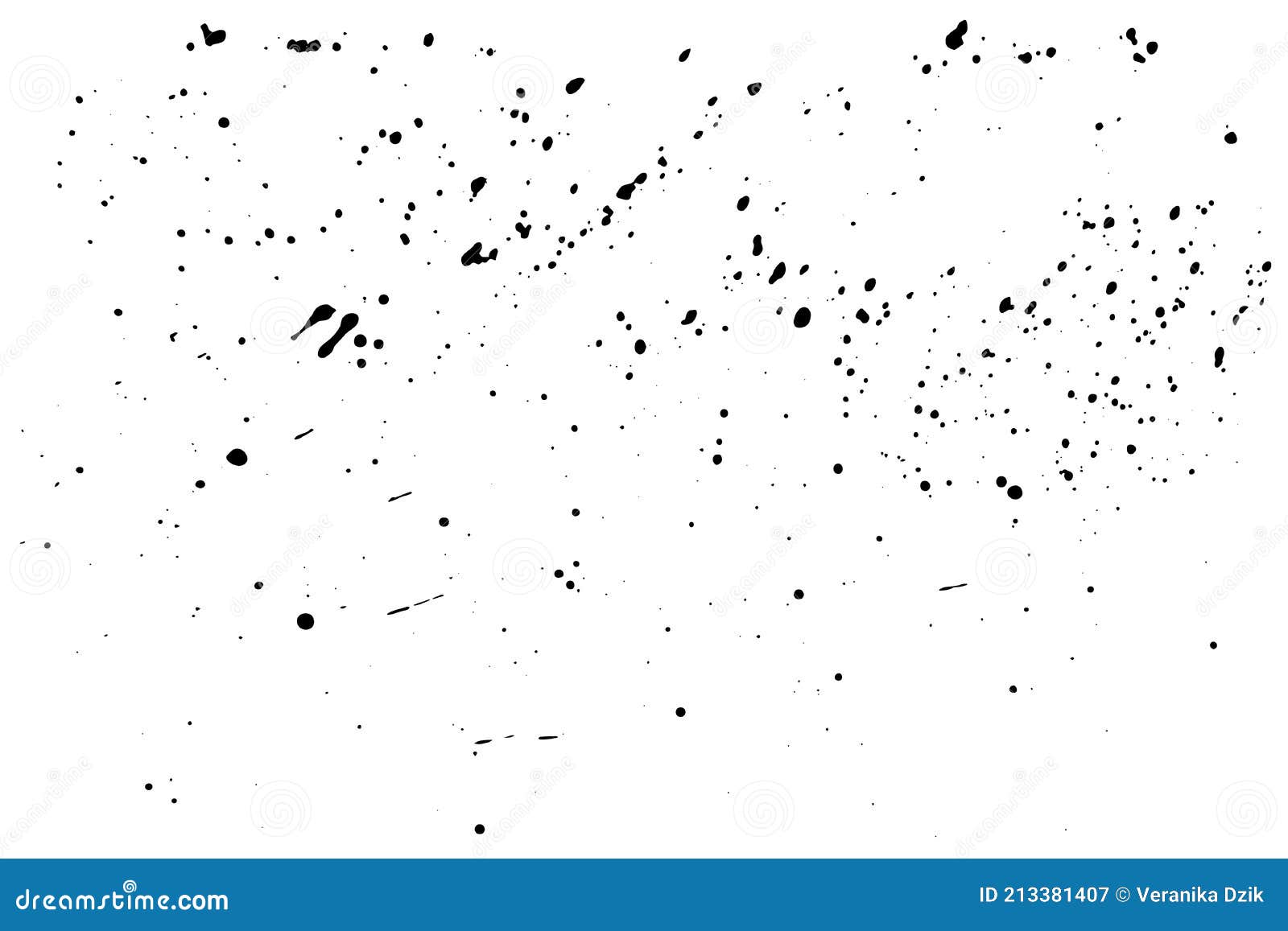 Paint Splatter Vector Dust Texture. Black Ink Grunge Spray Effect on ...