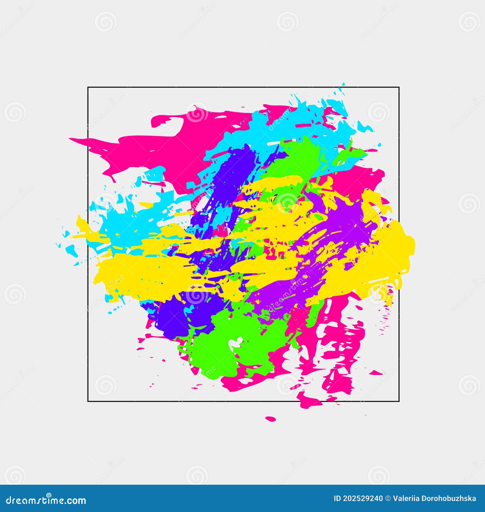 Paint Texture. Paint Effect Stock Vector Illustration of edge, decor