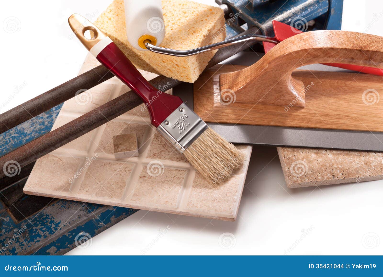 Paint Walls and Sticky Tiles Stock Photo Image of kitchen, ceramic 35421044
