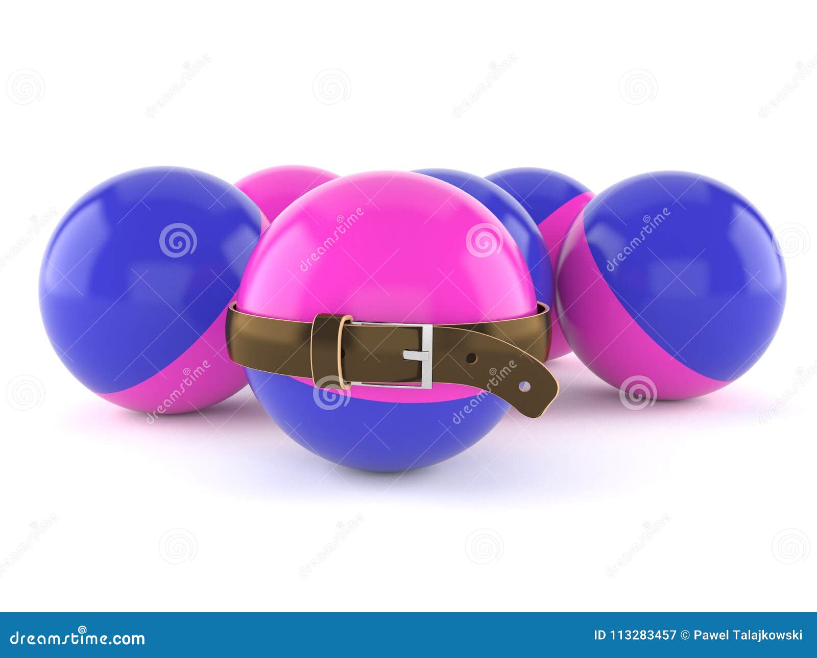 Paintball Balls with Tight Belt Stock Illustration - Illustration of ...