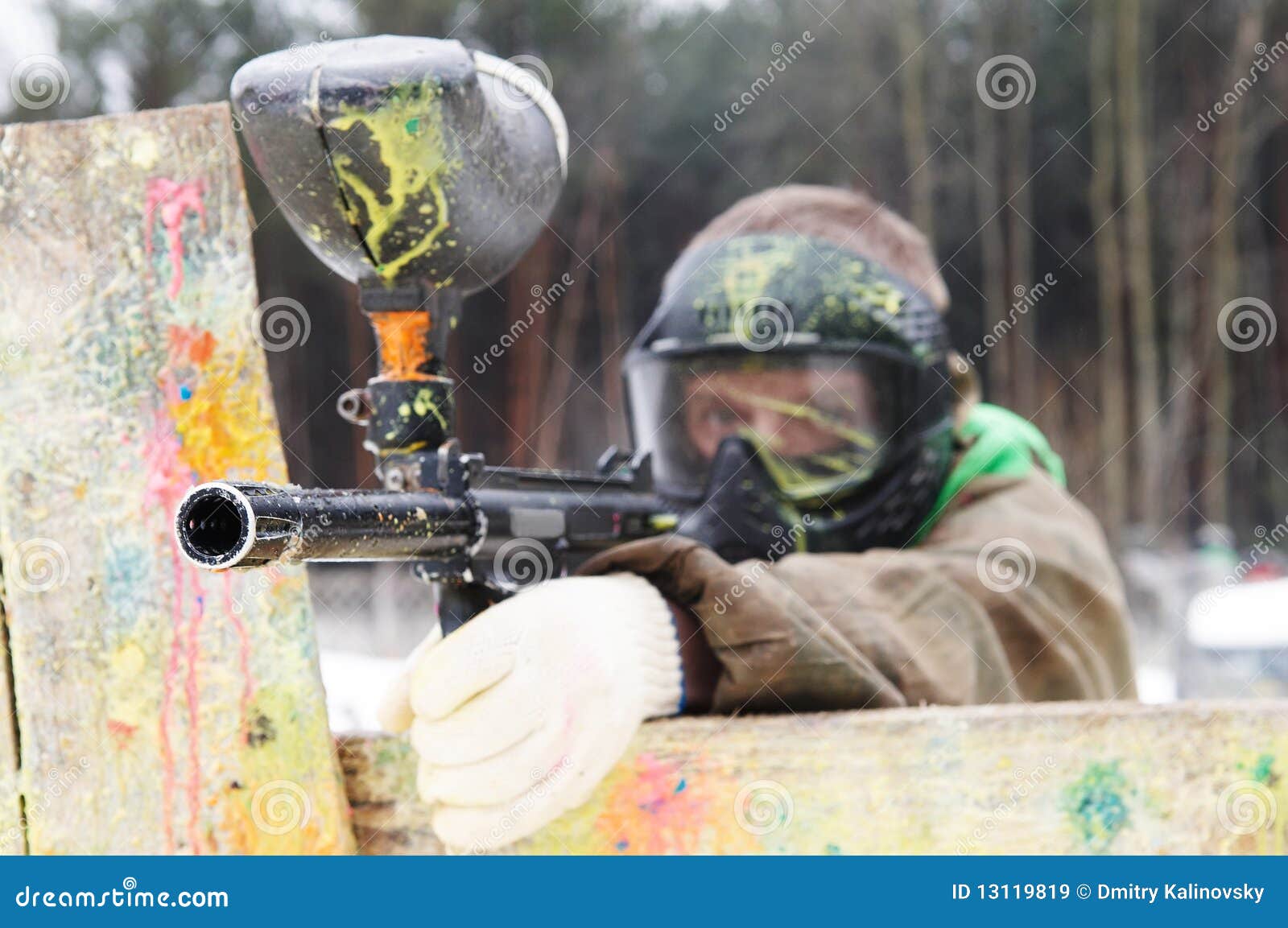 Paintball Extreme Sport Game Player Stock Image Image of protection