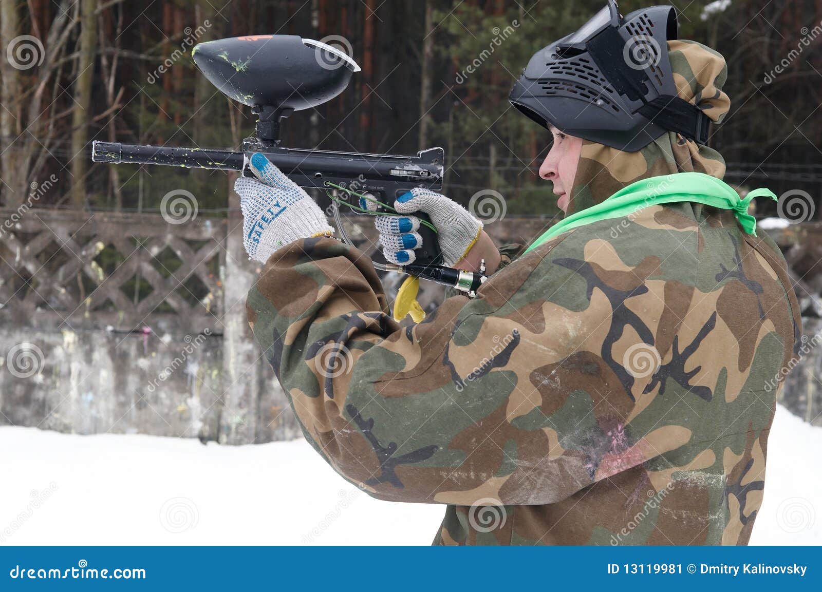 Paintball Extreme Sport Game Player Stock Image Image of outdoors