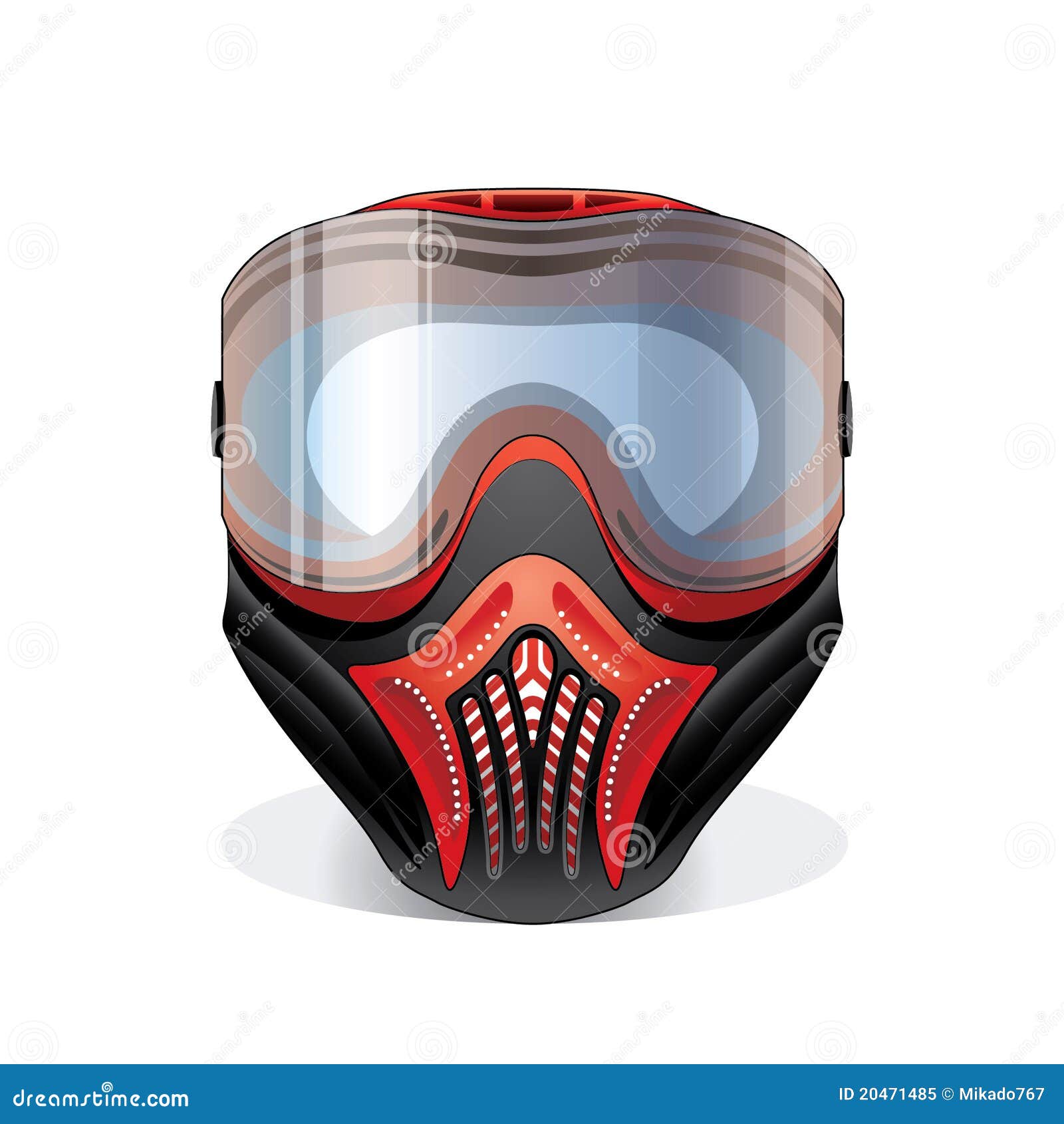 Paintball mask stock vector. Illustration of helm, activity 20471485
