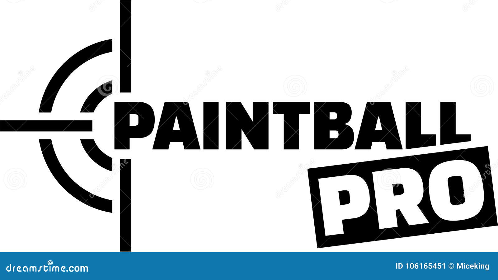 Paintball pro with target stock vector. Illustration of game 106165451