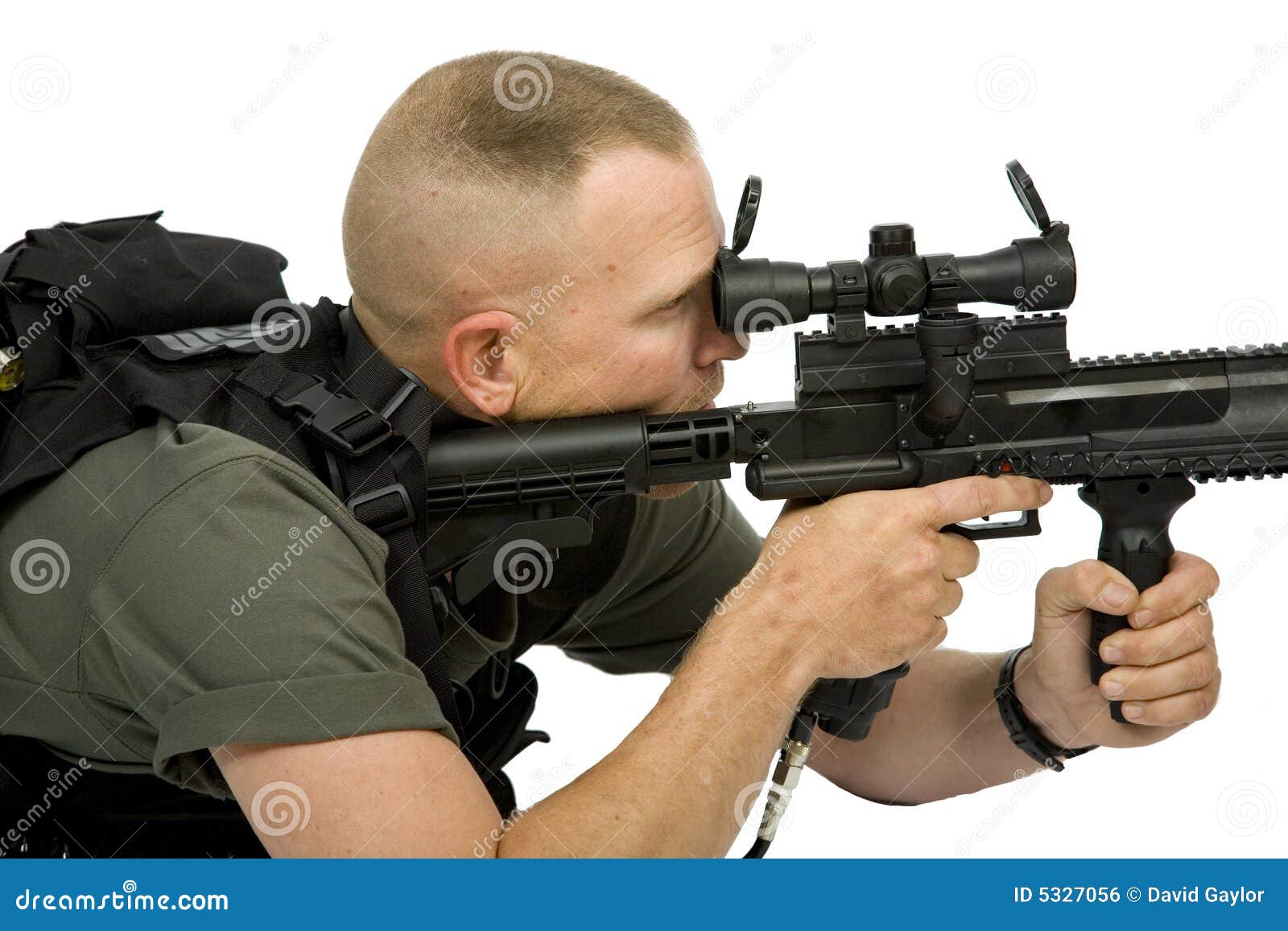 Paintball Sniper stock photo. Image of game, adult, play - 5327056