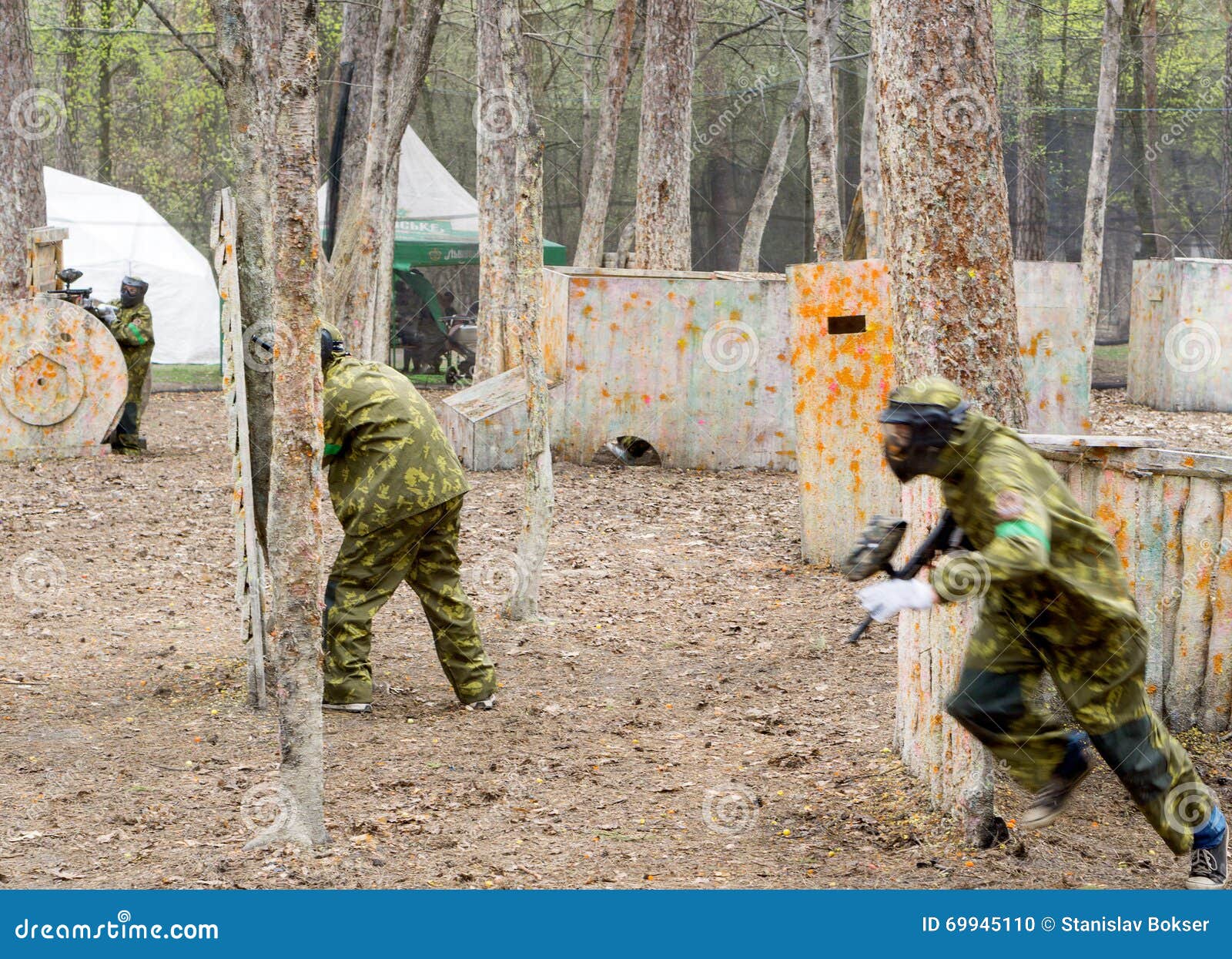 Paintball Team during the Game Editorial Image Image of aiming
