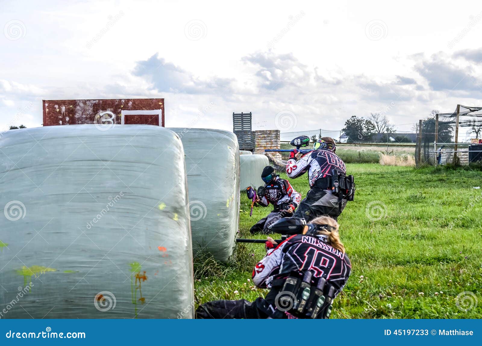 Paintball team editorial stock photo. Image of targeting 45197233