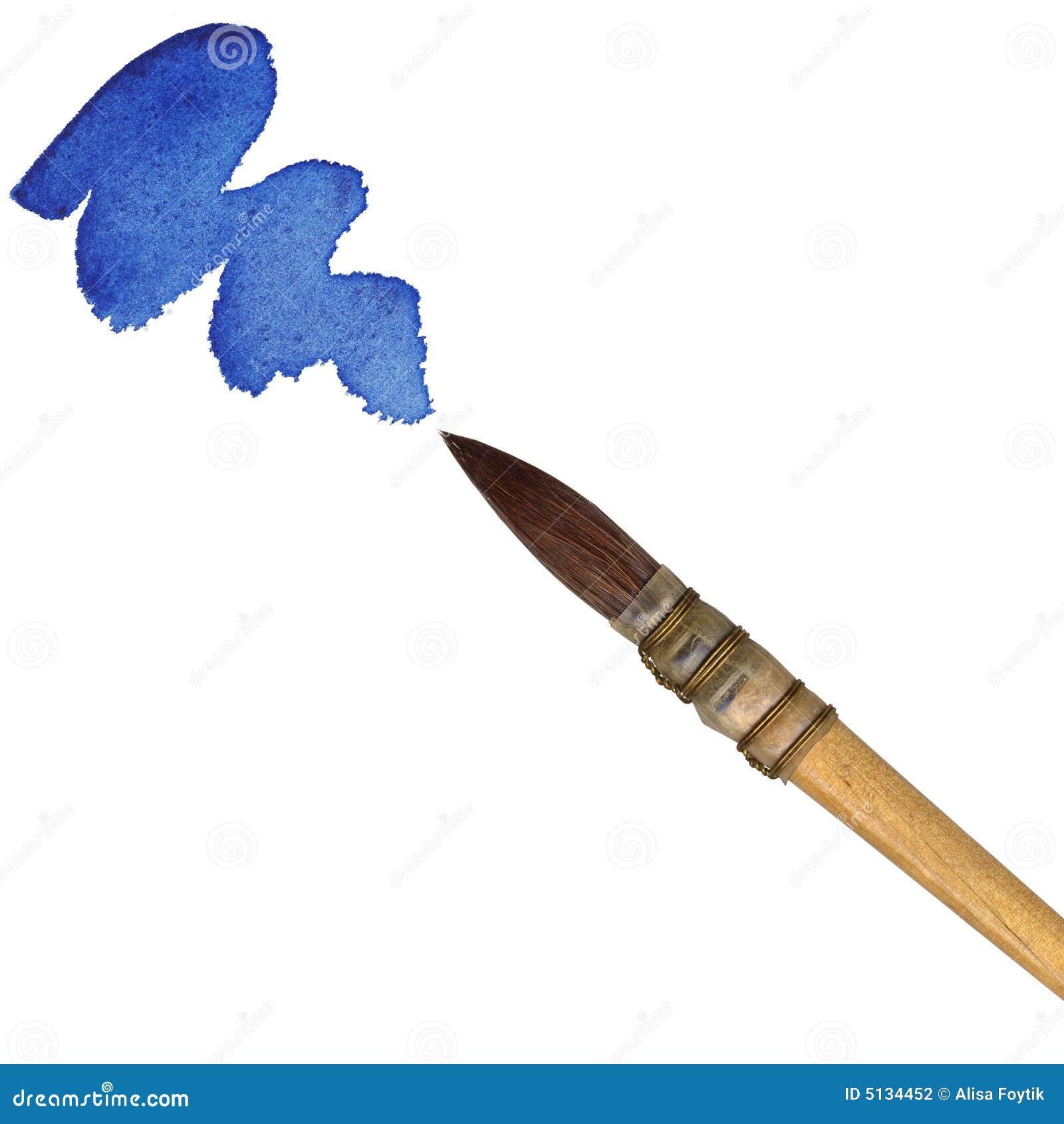 blue paintbrush blue paintbrush
