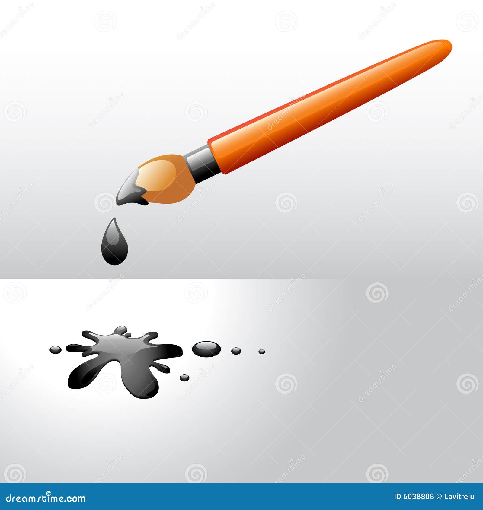 isolated paintbrush drawing isolated paintbrush drawing