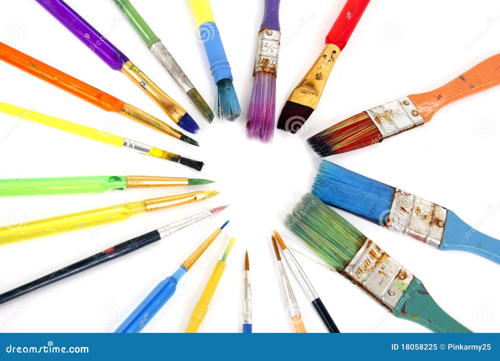 Paintbrush Heart stock image. Image of colors, love, paint 18058225