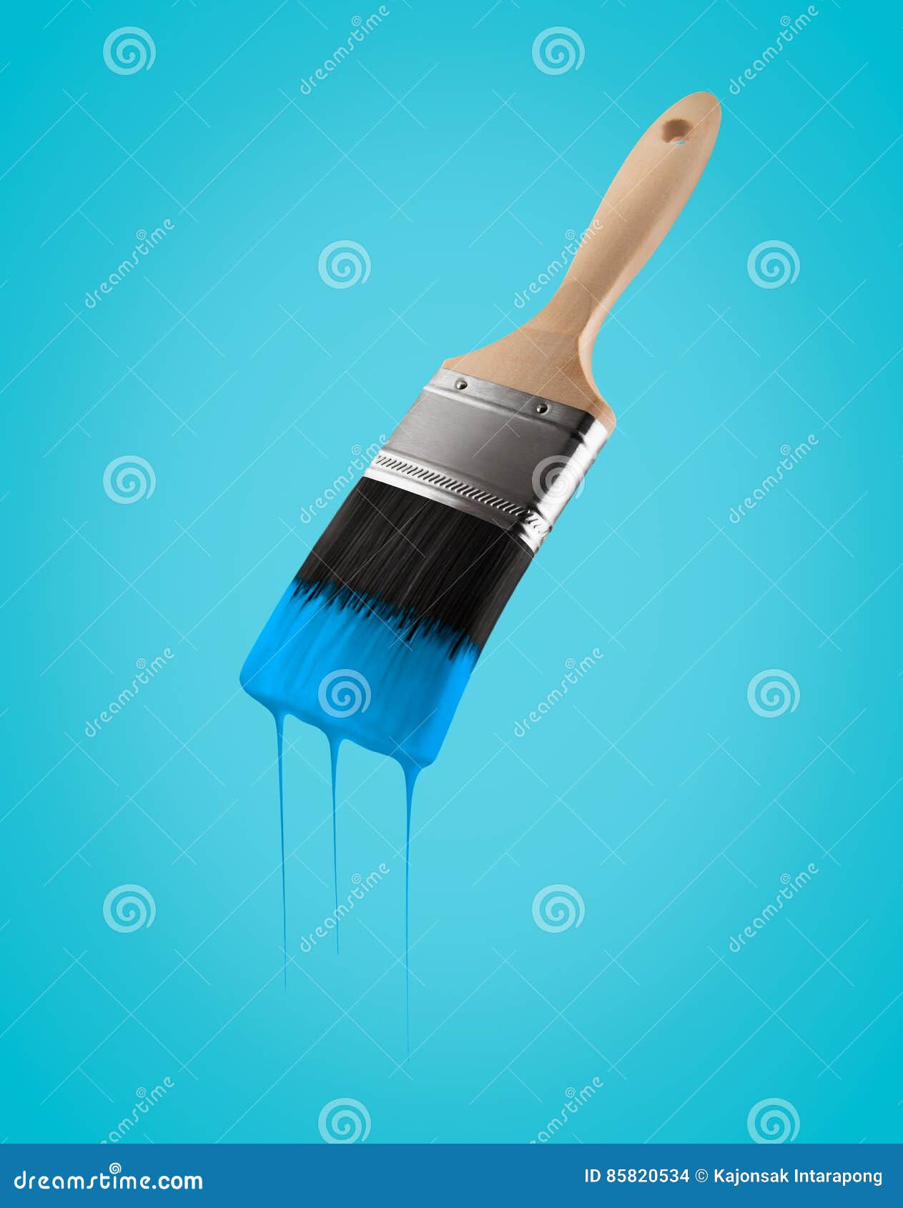 Paintbrushes Dripping into Paint Containers Stock Photo by ©ginosphotos1  18416747