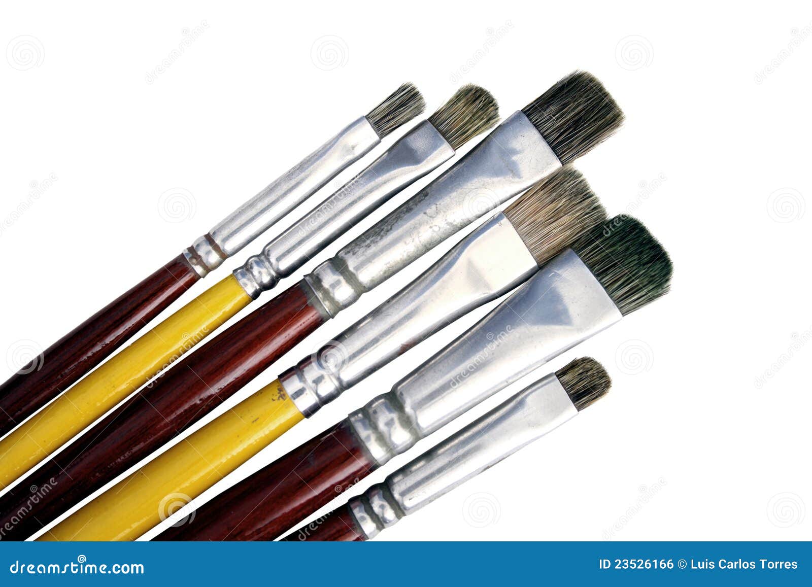 Paintbrushes isolated on white background