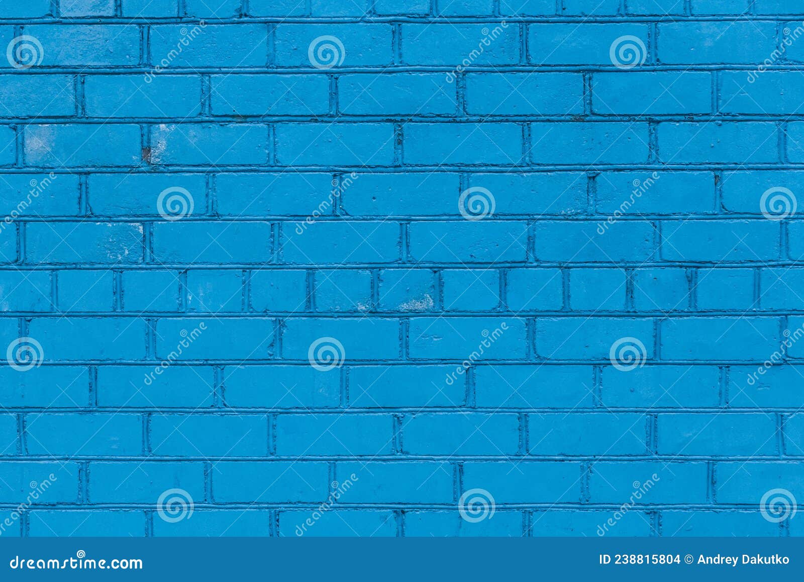 Painted Brick Wall in Blue Paint Texture Stone Background Stock Photo Image of urban, retro