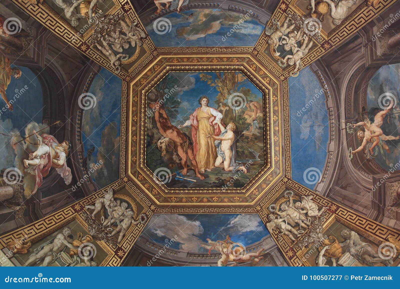 Ceiling In Vatican Museum Editorial Photography Image Of