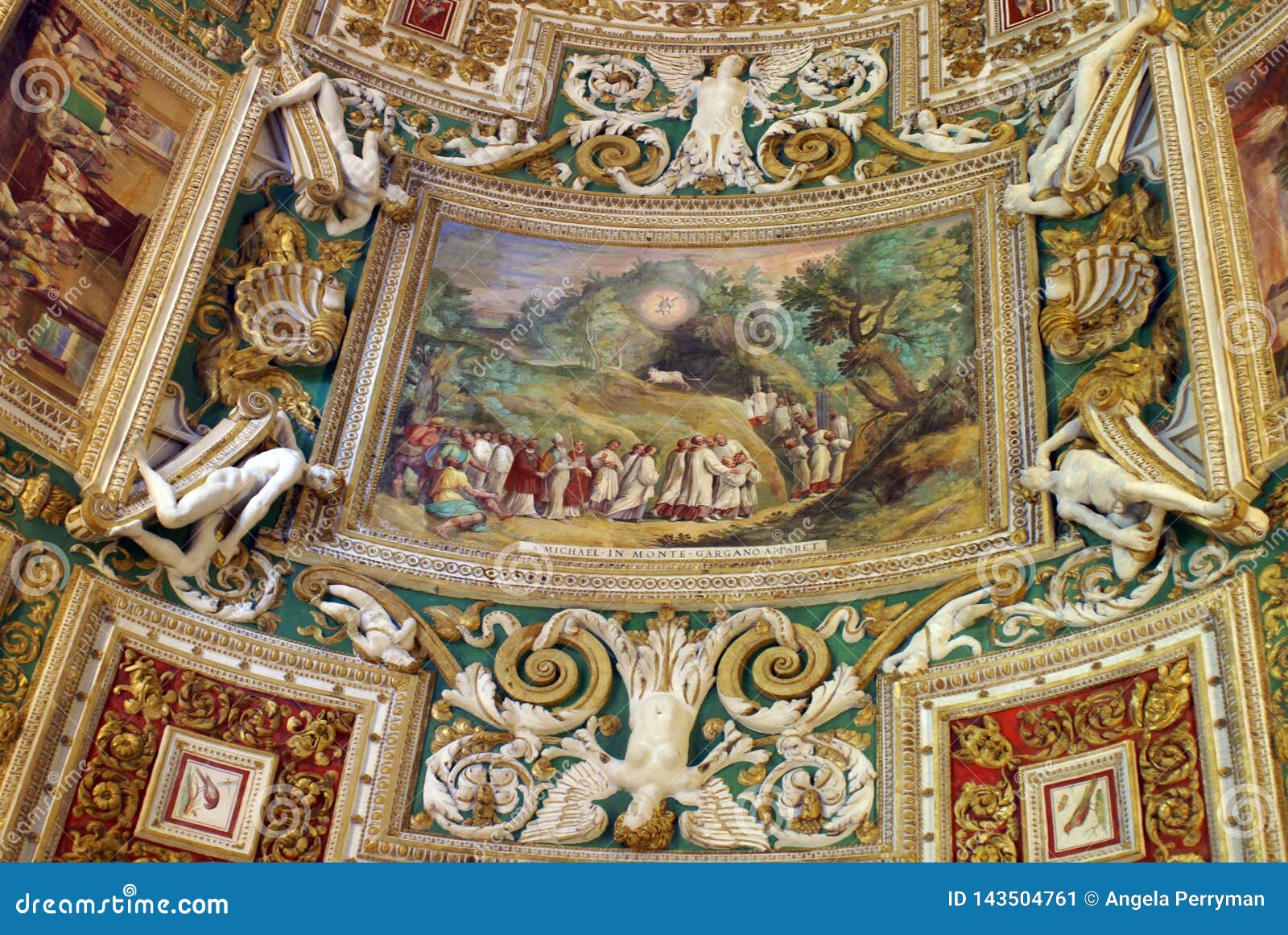 Ceiling in the Vatican editorial photo. Image of ceiling 143504761