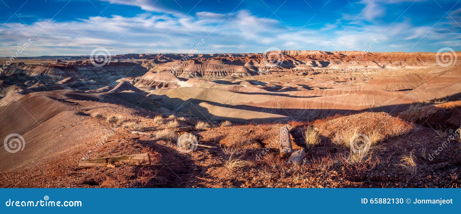 Painted Desert Sunset stock photo. Image of petrified - 65882130