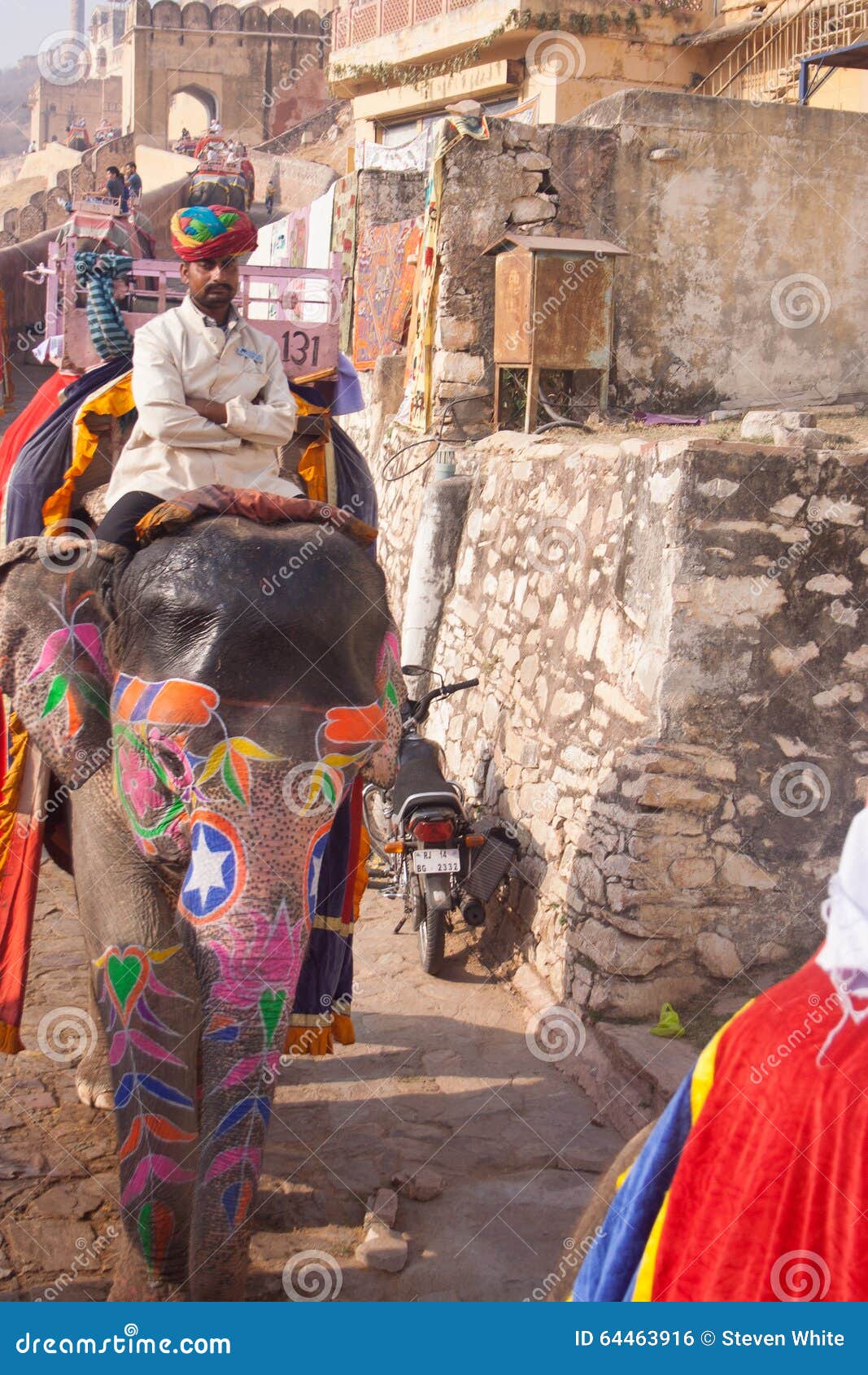 Painted Elephant with Rider in Jaipur Editorial Photo Image of jaipur