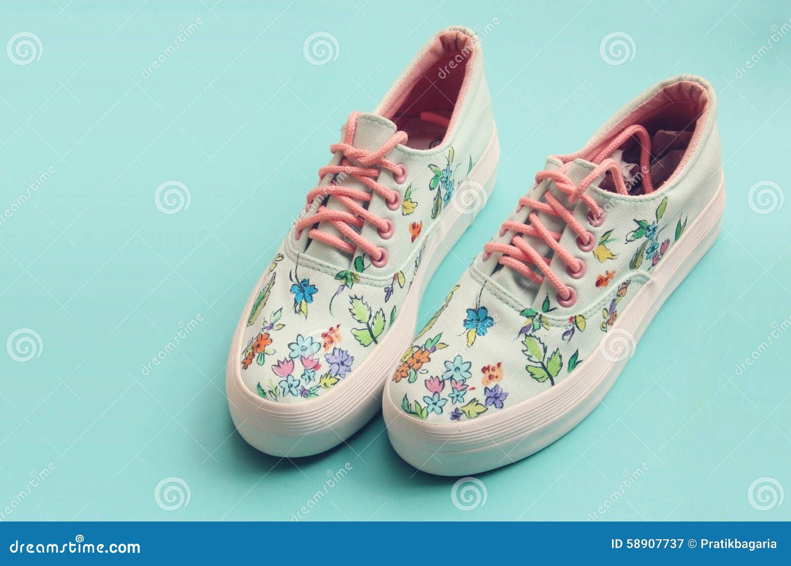 womens floral canvas shoes