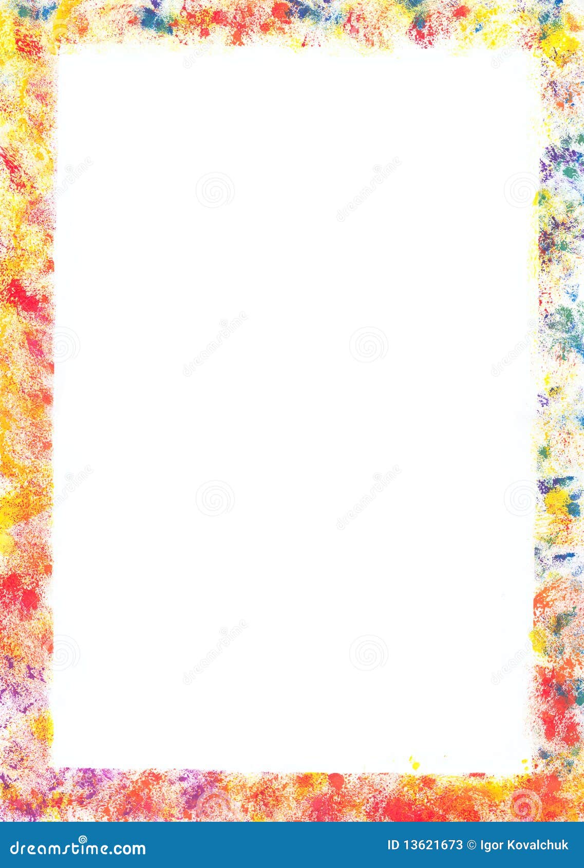 Painted frame stock illustration. Illustration of handmade - 13621673