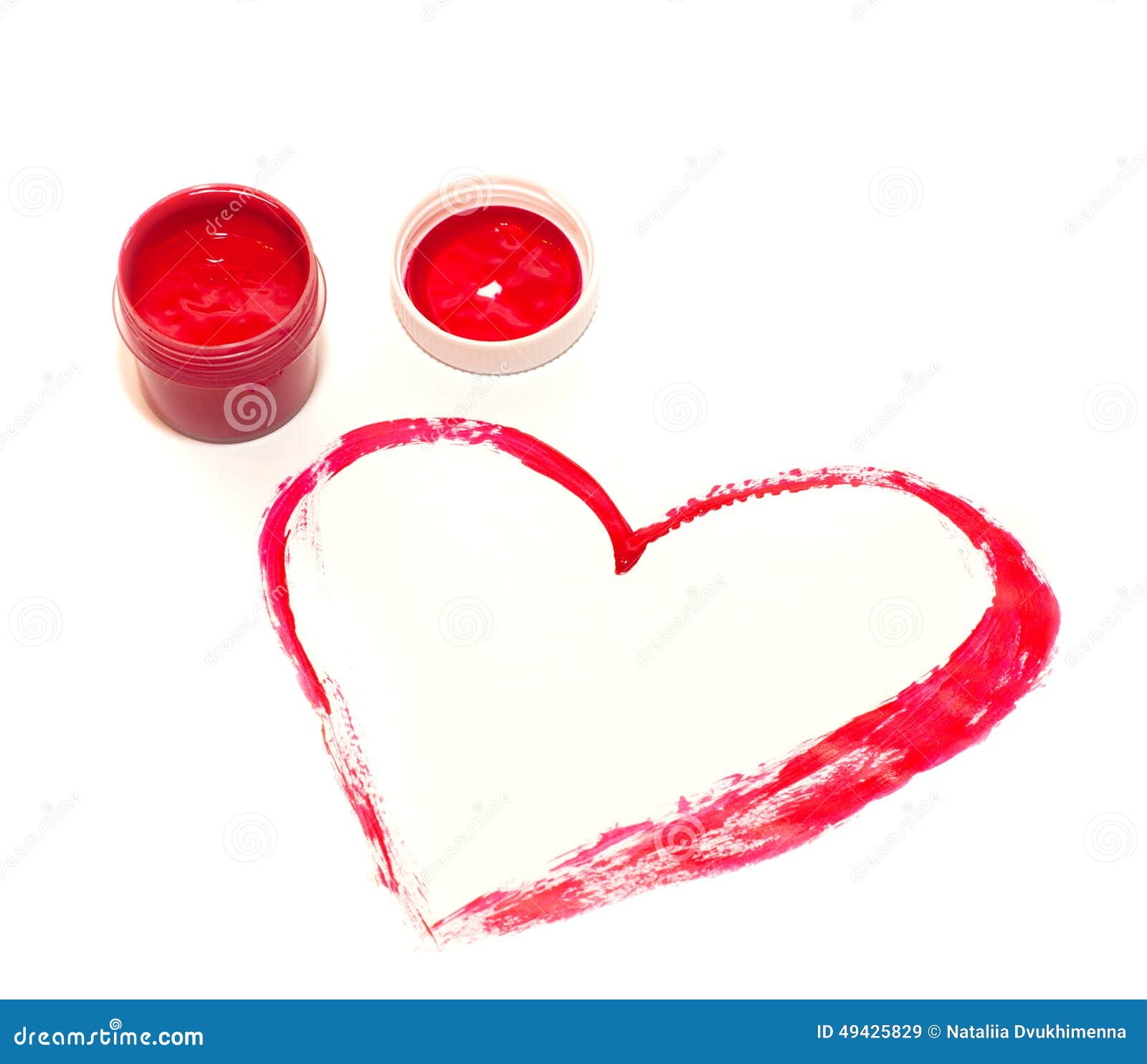 Painted heart stock image. Image of flirting, heart, paint - 49425829