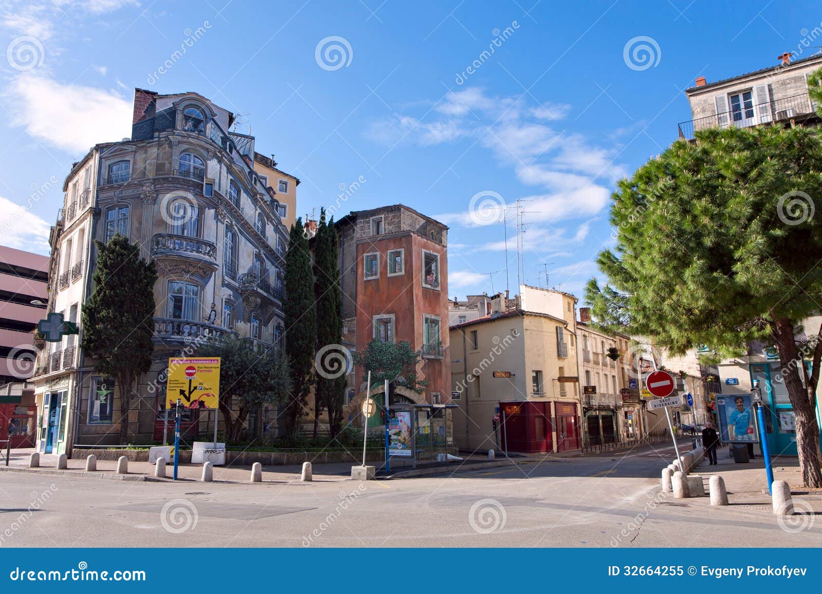 Painted House in Montpellier Editorial Image Image of trompe, french