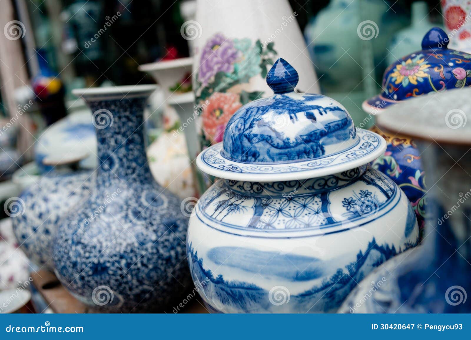 Painted porcelain crafts stock image. Image of dragons 30420647