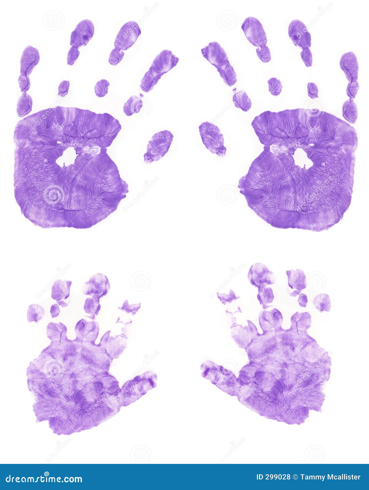 Painted Purple Hands Royalty Free Stock Photos Image 299028