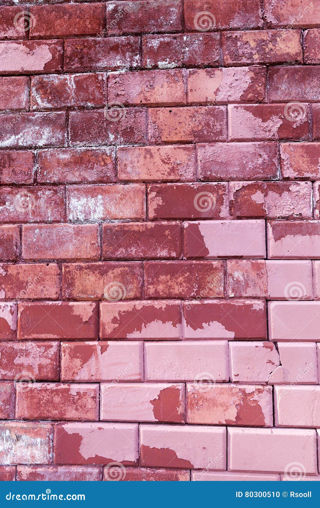 Painted with Red Paint Bricks Stock Photo Image of feature, dirty 80300510
