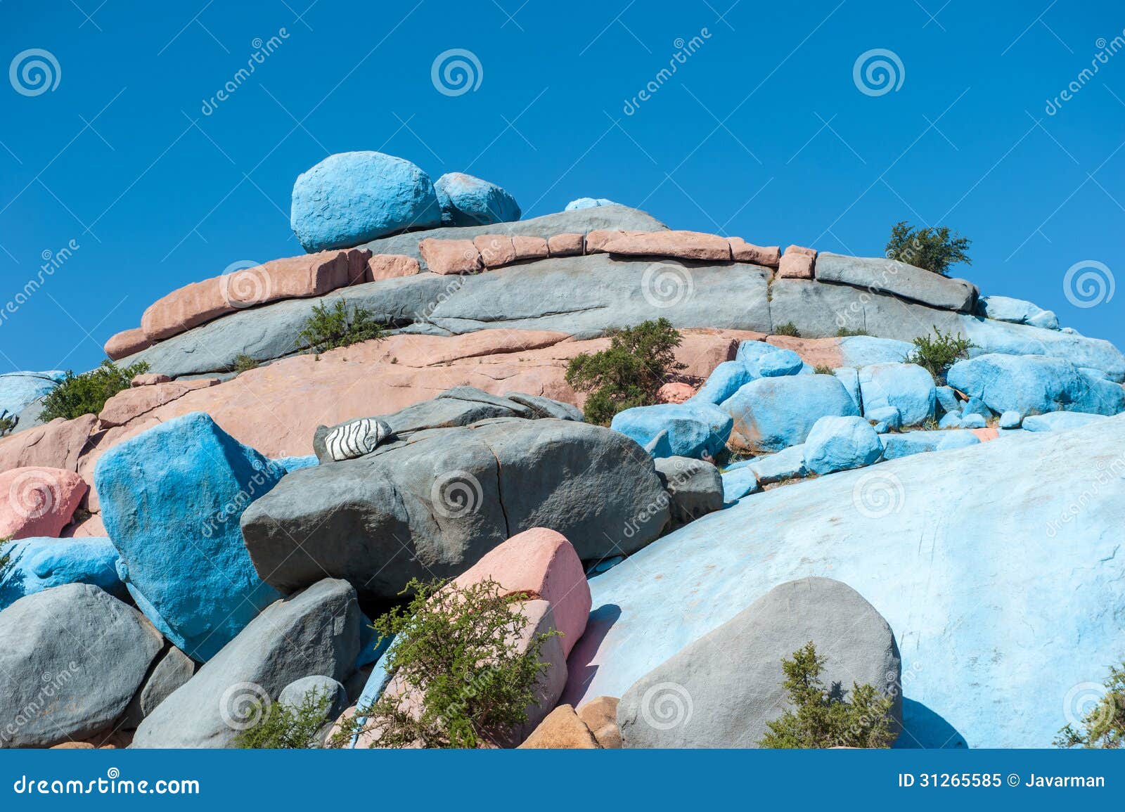 Painted Rocks, Tafraoute, Morocco Stock Image Image of stones