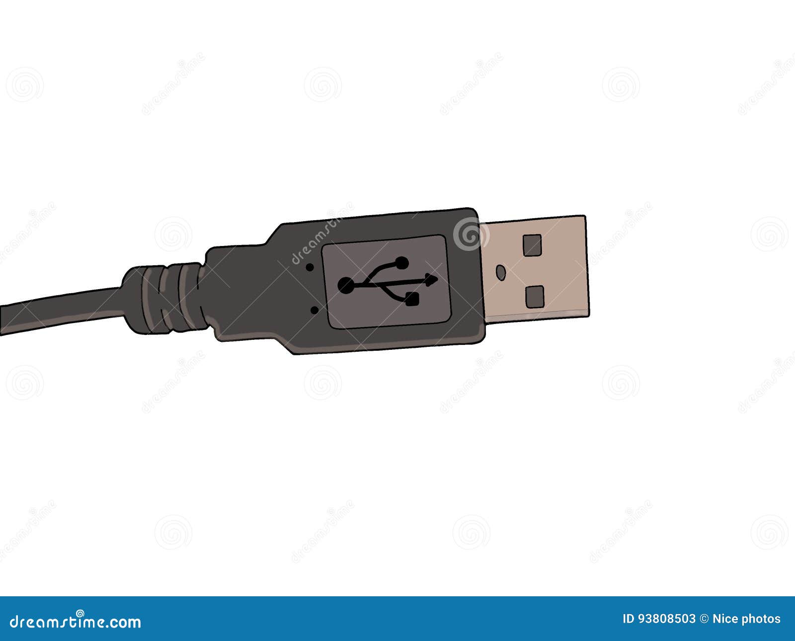  painted usb conector