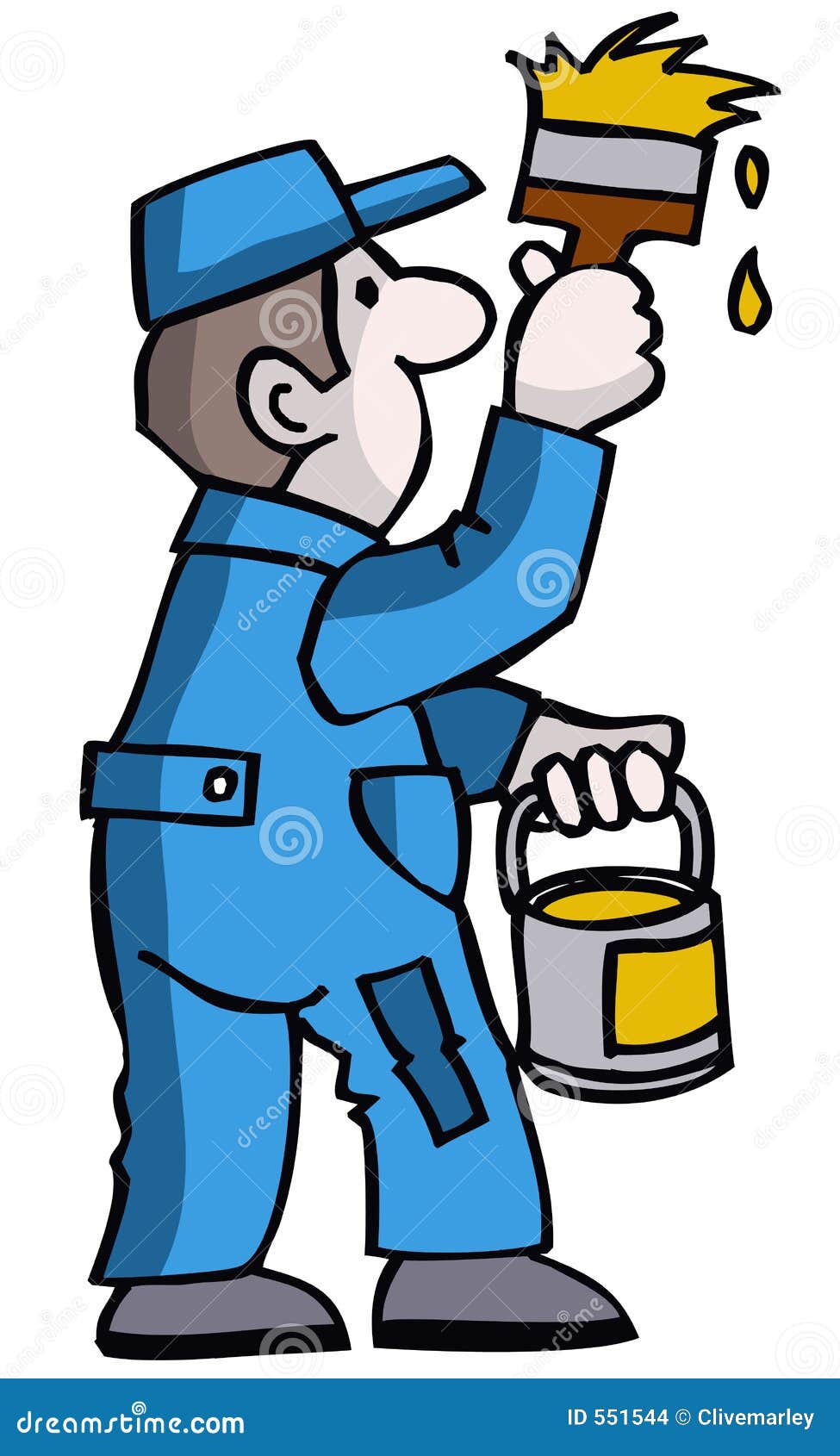 man painting house clipart - photo #14