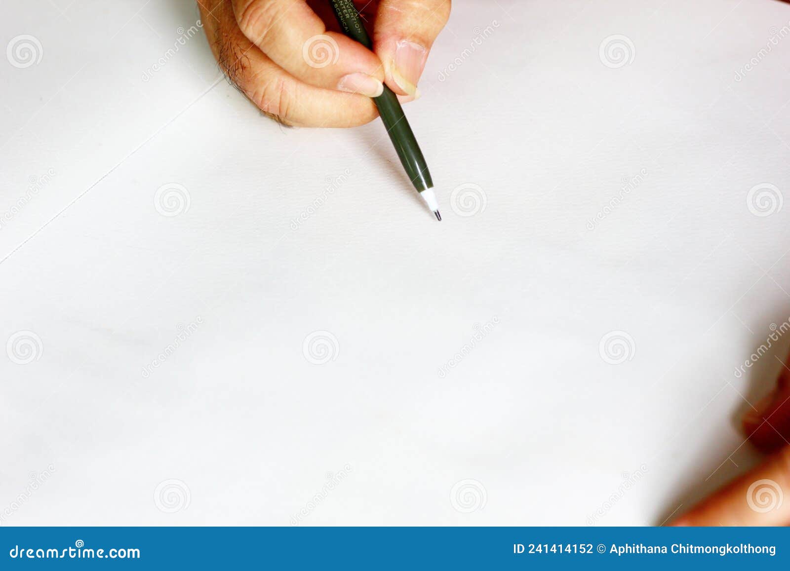 The Painter Drawing on White Paper Stock Photo - Image of artist ...