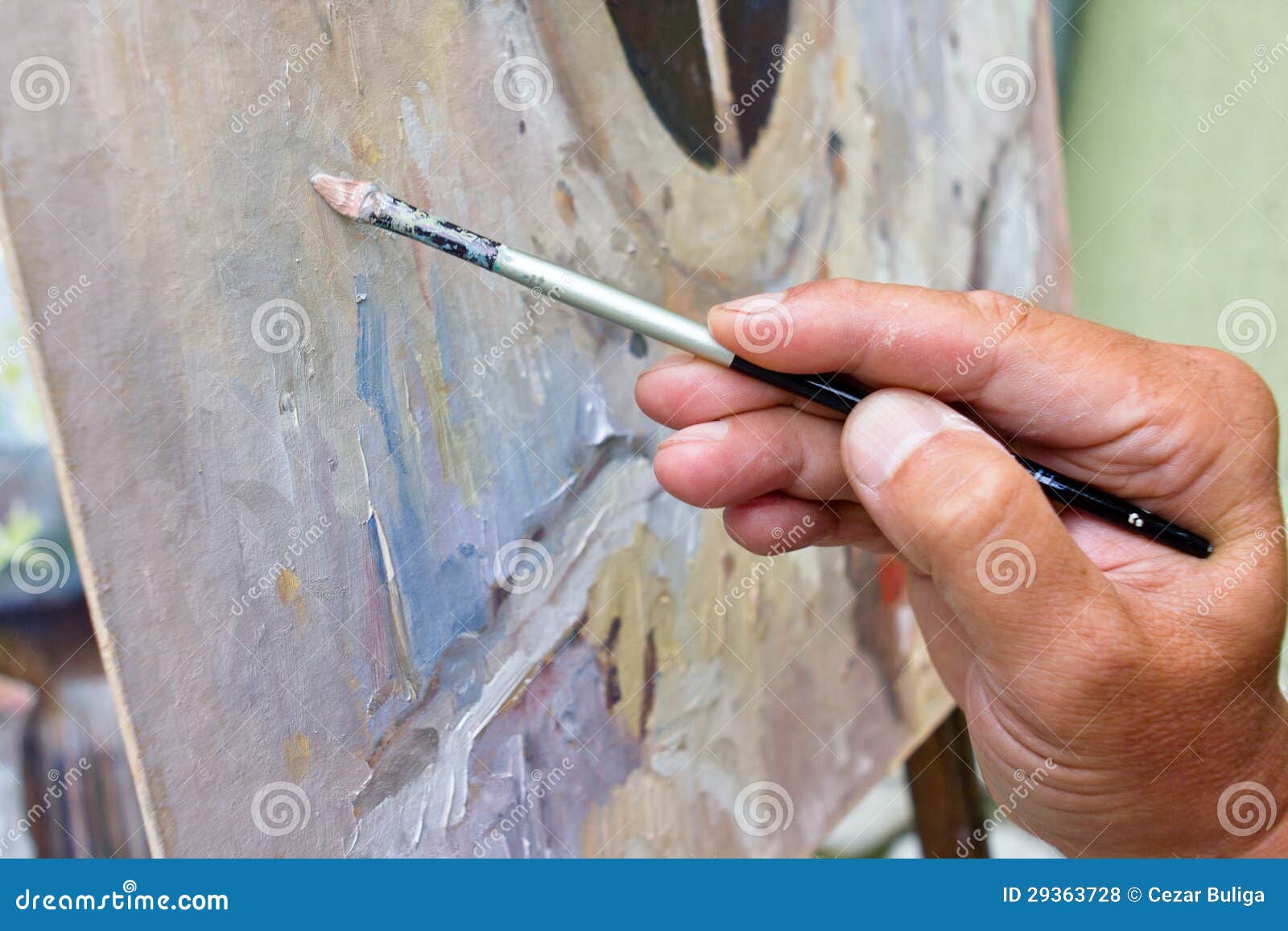 Painter hands stock photo. Image of hand, isolated, autumn 29363728