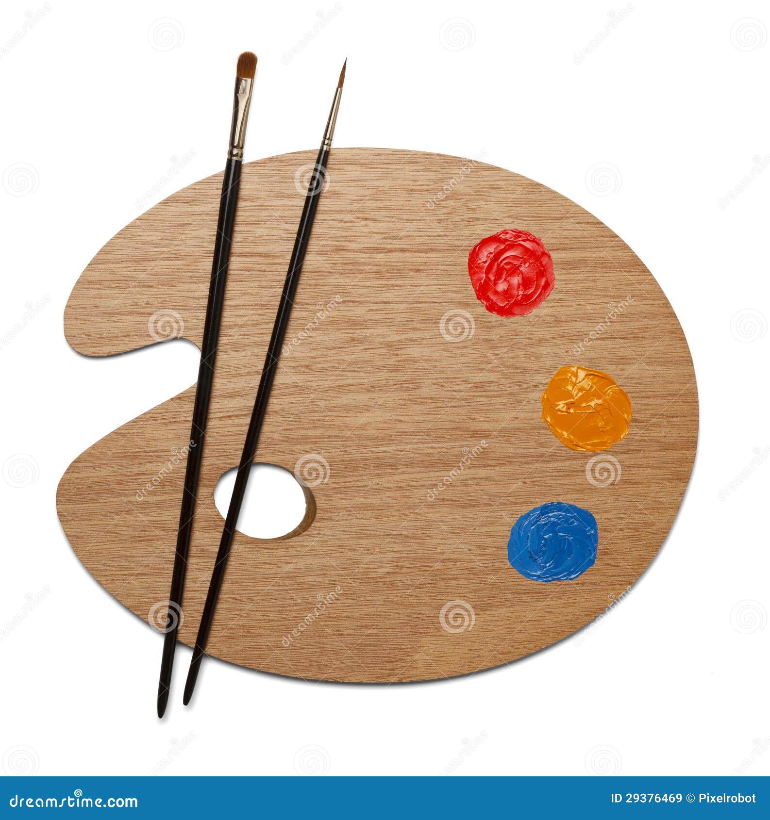 Painter s Palette stock image. Image of brushes, arts 29376469