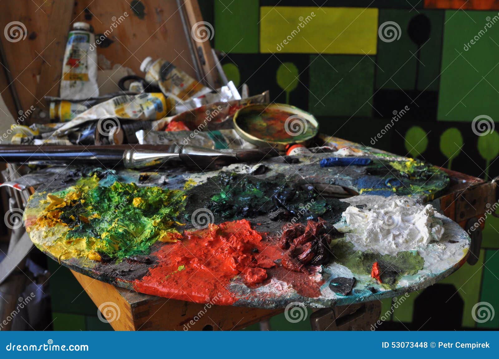 Painter s Palette stock photo. Image of white, palette 53073448