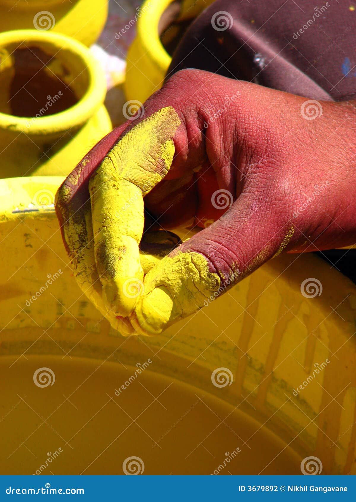 A Painters Hand stock photo. Image of painter, working 3679892