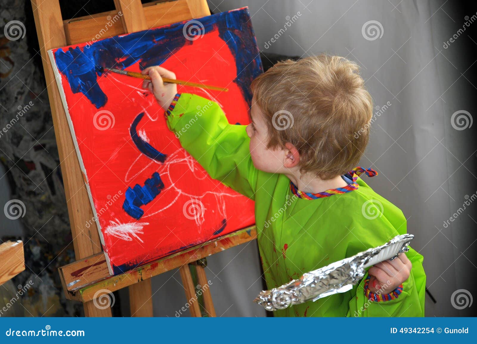 Painting boy stock photo. Image of education, active ...