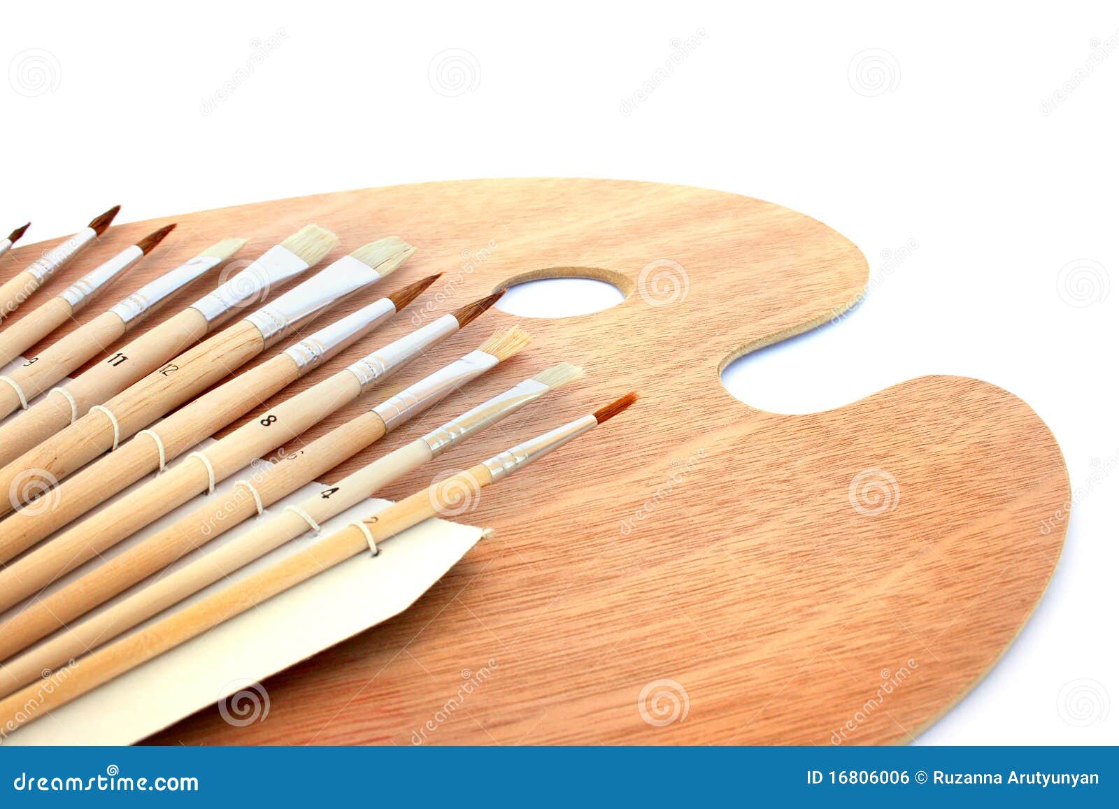 Painting Brushes And Palette Stock Photo Image of background, palet