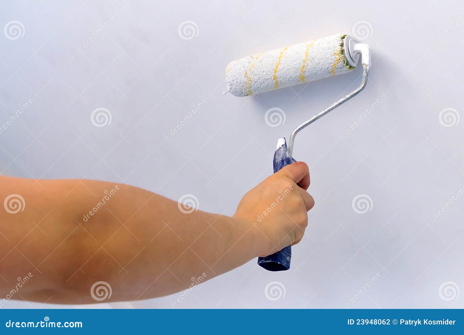 Painting ceiling for white stock photo. Image of apartment 23948062