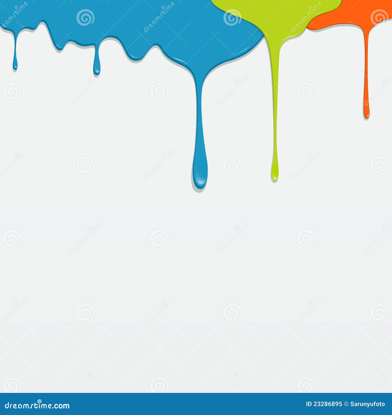Painting Colorful Dripping Vector Stock Vector - Illustration of pour